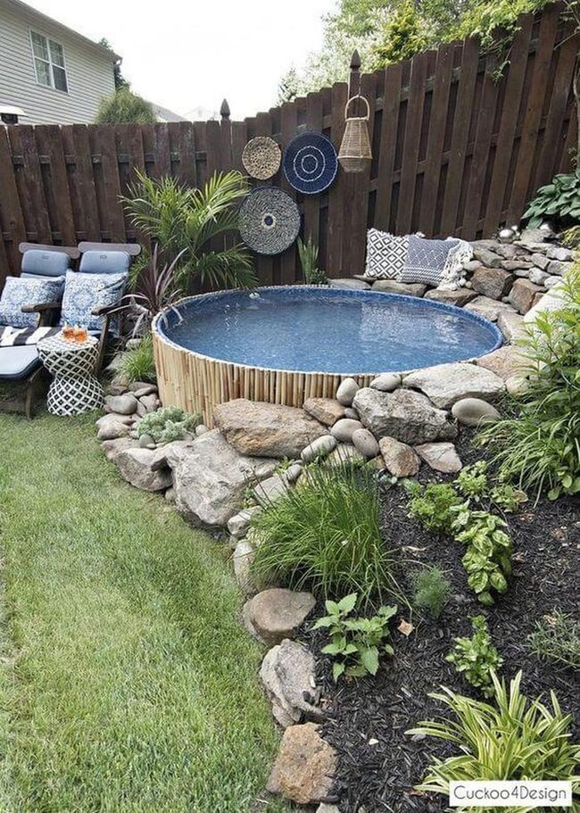 Natural Stone Pool Oasis