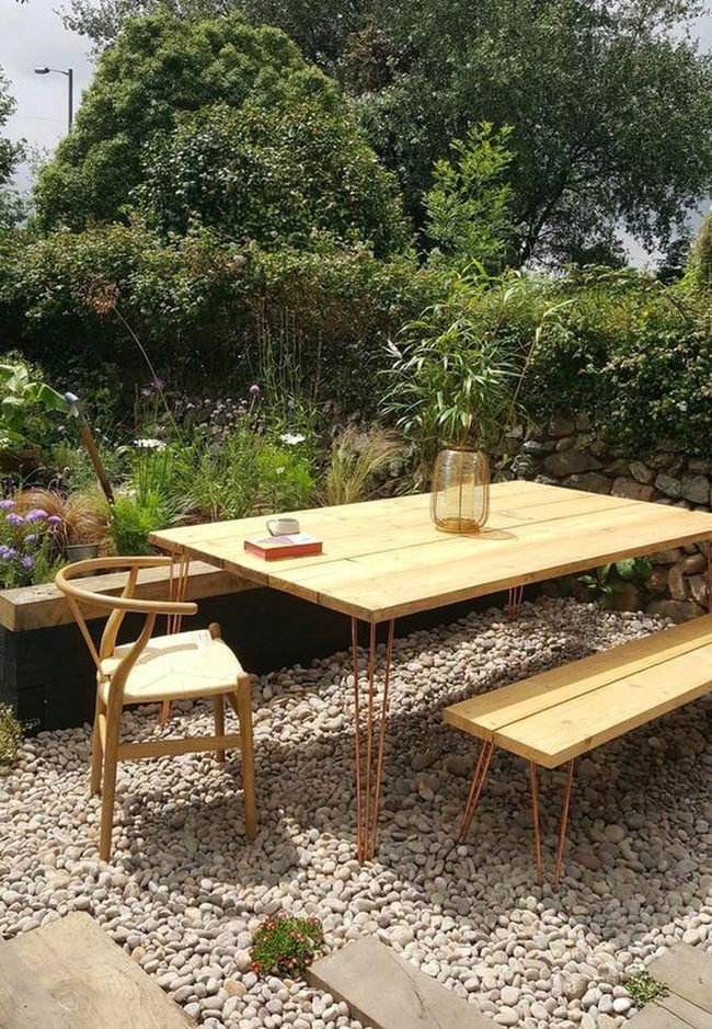 Stone And Wood Garden Retreat