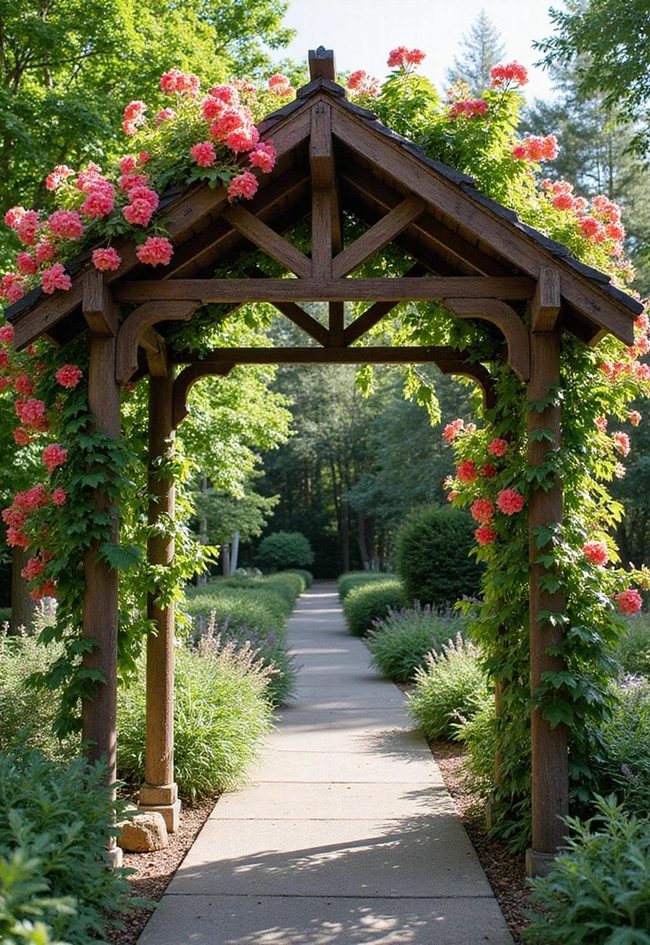 Climbing Vines Frame Yard Spaces