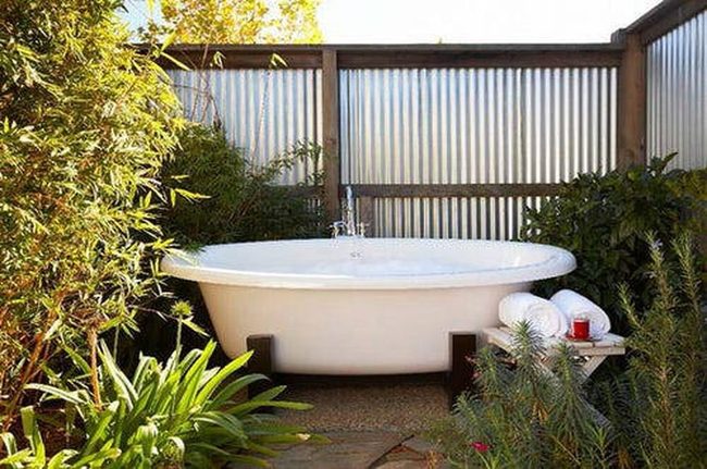 Tin Metal Screens Hot Tub Privacy