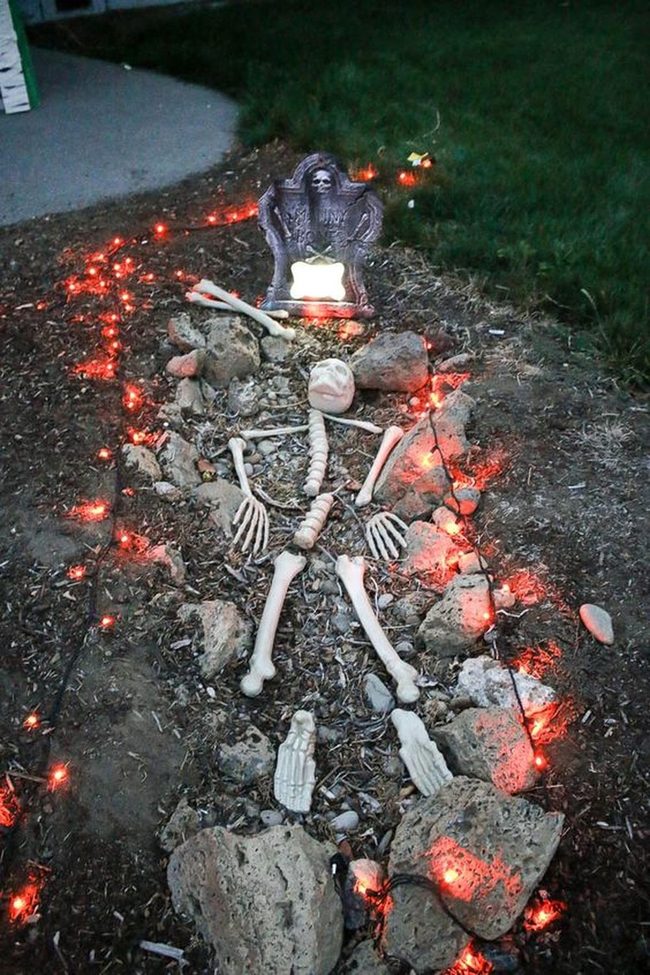 Skeleton Clawing Through Soil