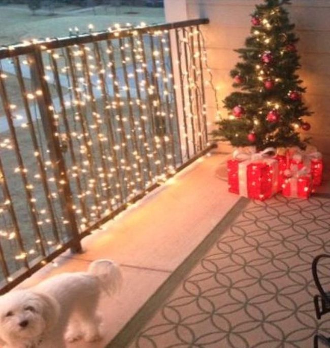 Golden Lights, Festive Balcony