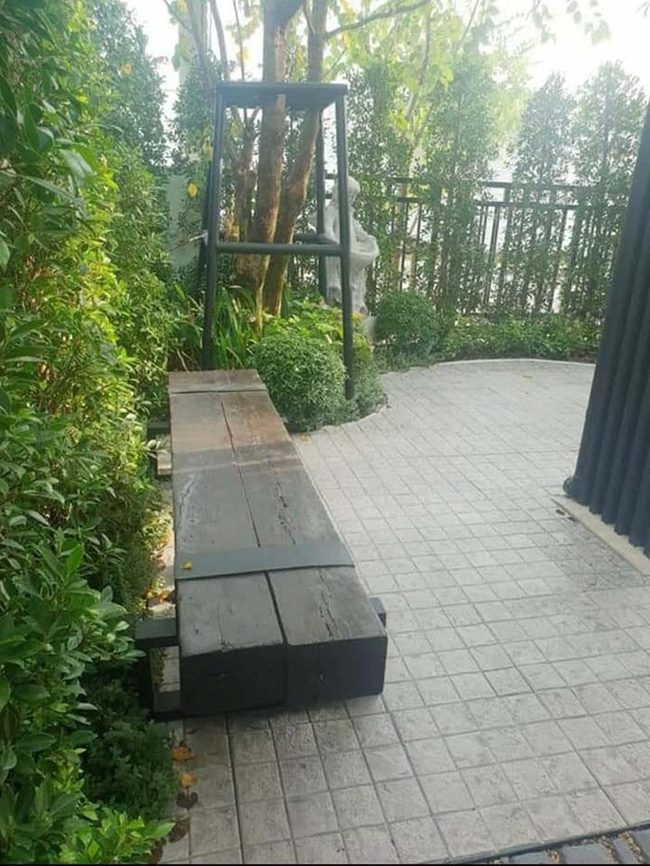 Heavy Railway Sleeper Garden Bench