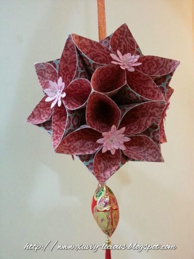 Folded Paper Flower Balls