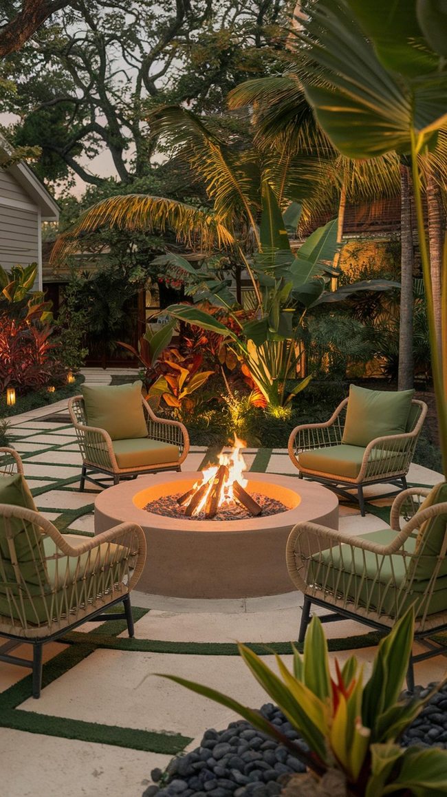 Crackling Flames, Gathered Seating