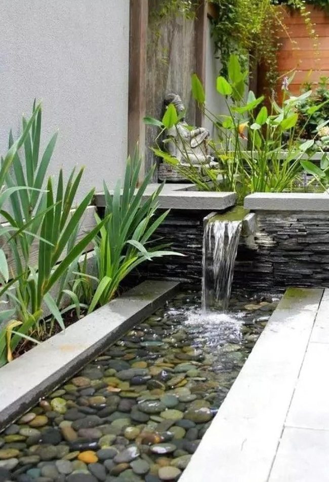 Cascading Water Meditation Garden