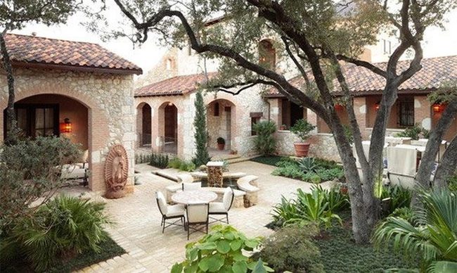 Multicolored Tiles And Winding Stone