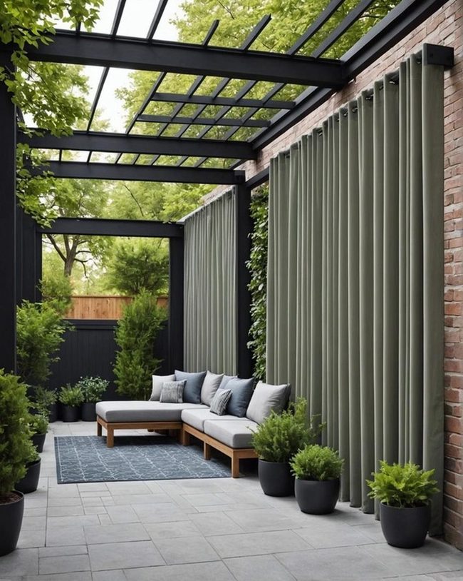 Weatherproof Fabric Privacy Panels