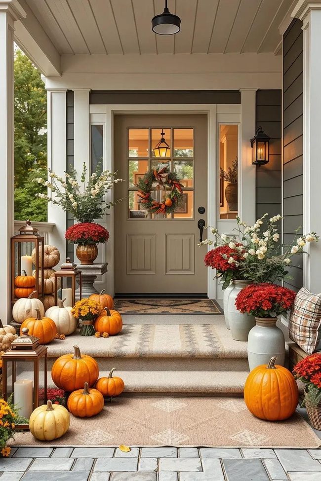 Layered Autumn Staircase Texture
