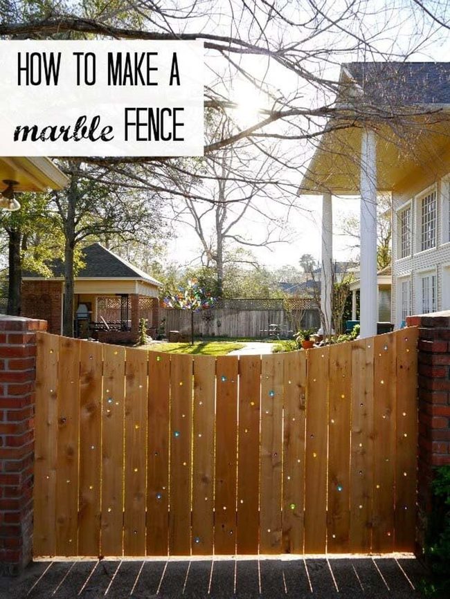 Glass Marble Fence Light Catchers