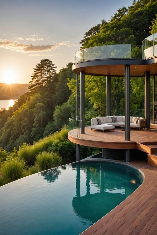 Floating Glass Deck Over Water