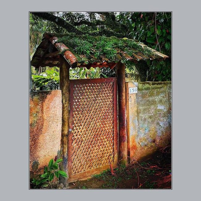 Weathered Wood Garden Gateway
