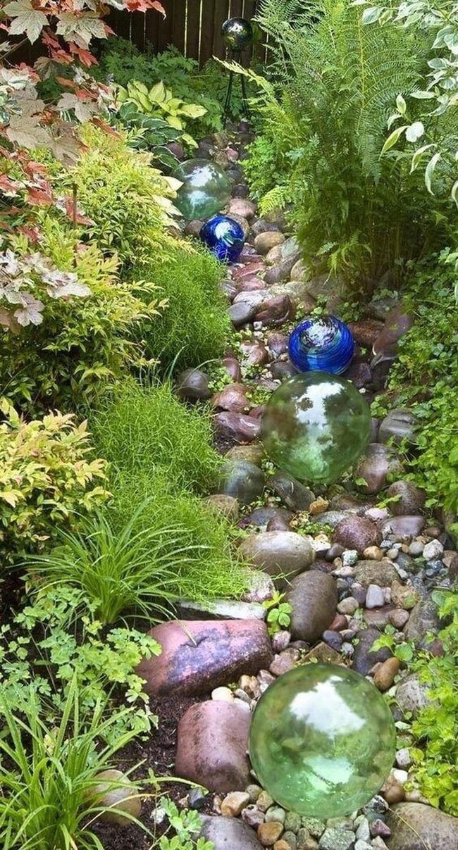 Iridescent Orbs Through Layered Green