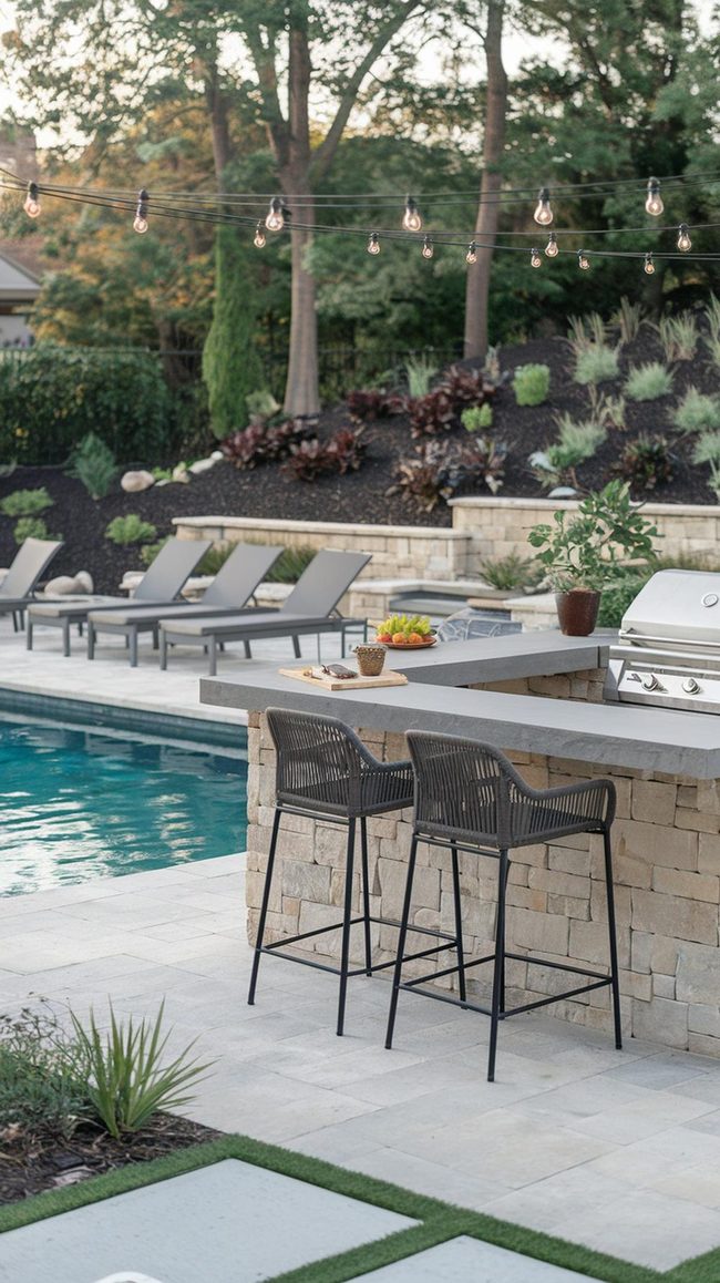 Poolside Cooking Space Entertaining Hub