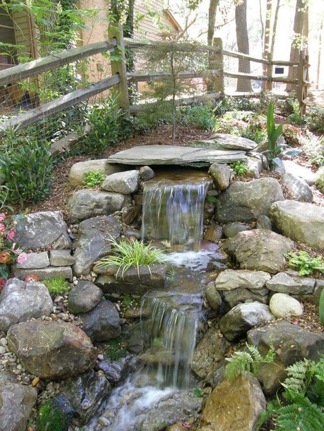 Waterfall Garden Stone Flow
