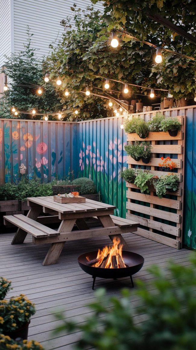 Reclaimed Wood And Pallet Diy Backyard