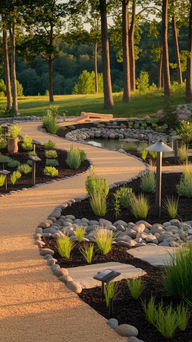 Grey Stone Garden With Native Rocks
