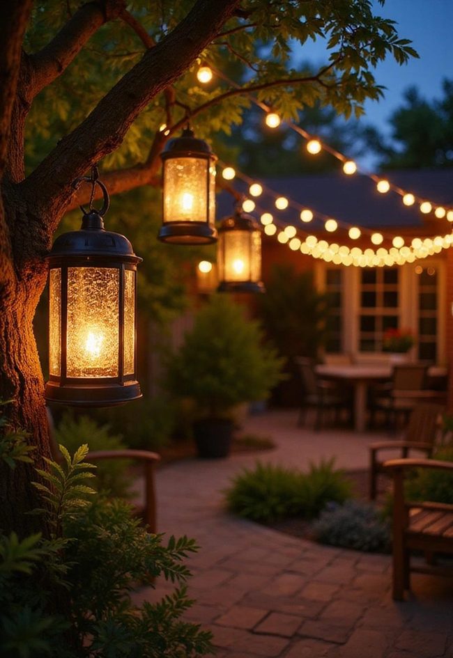 Solar Led Illumination Transform Evening Patios