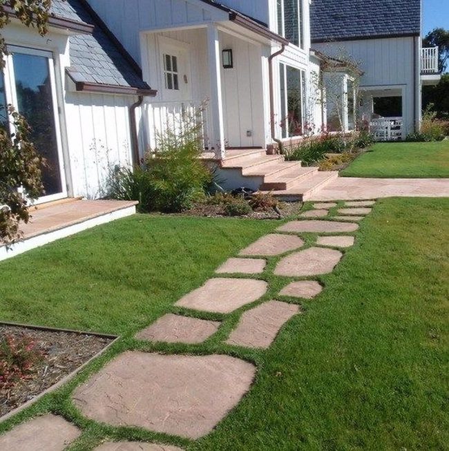 Moss-Lined Wooden Path To Cottage