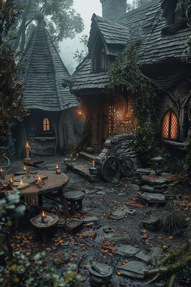 Candlelit Backyard Outdoor Dinner
