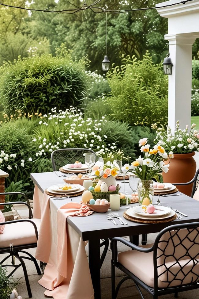 Pastel Flowers Meet Minimalist Table