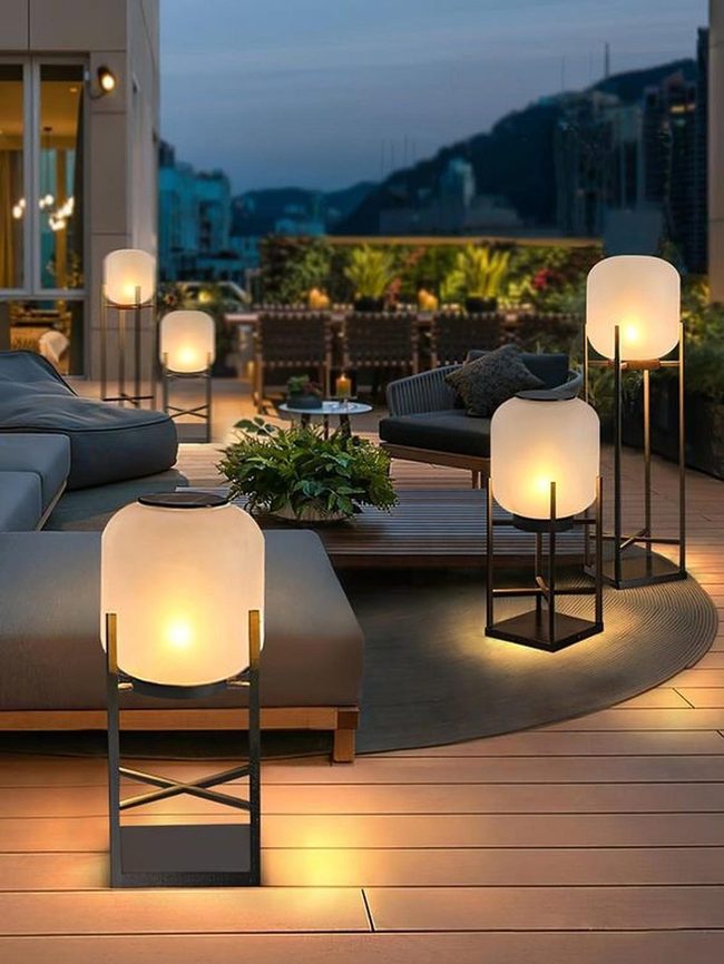 Wooden Deck Modern Outdoor Lounge