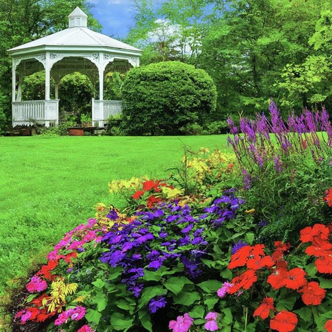 Island Flower Bed Around Gazebo