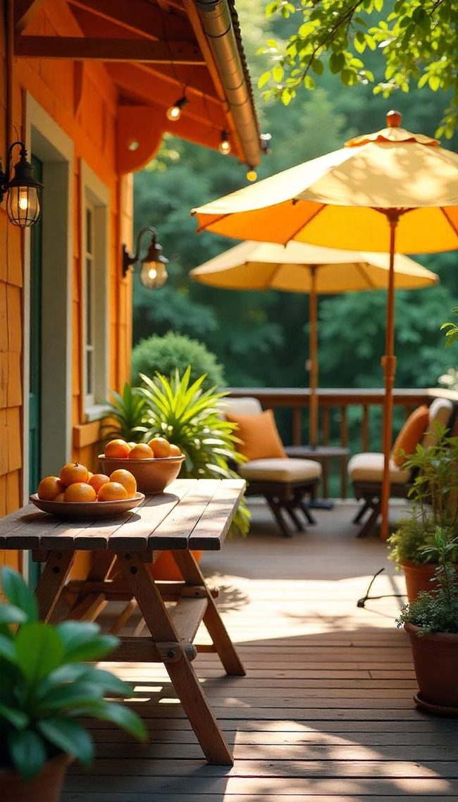 Colorful Pattern Porch Entry