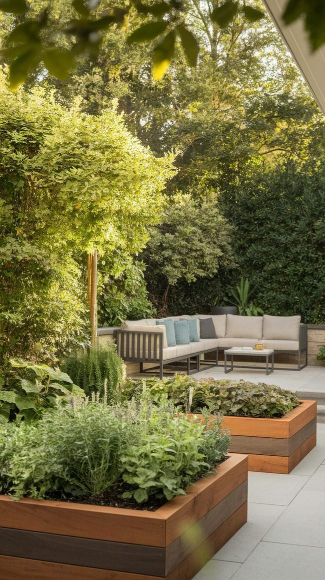 Wooden Planter Boxes Garden Structure
