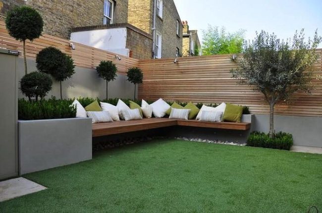 Cushioned Bench Garden Retreat