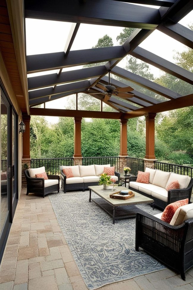 Terrace Fire Pit Gathering Space