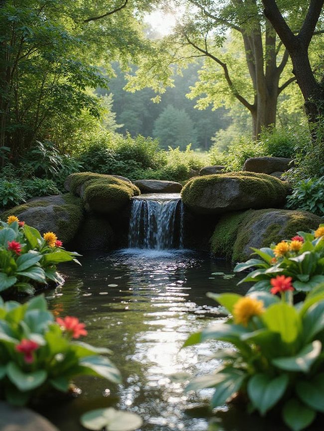 Sunlit Water Surface Shifts Daily