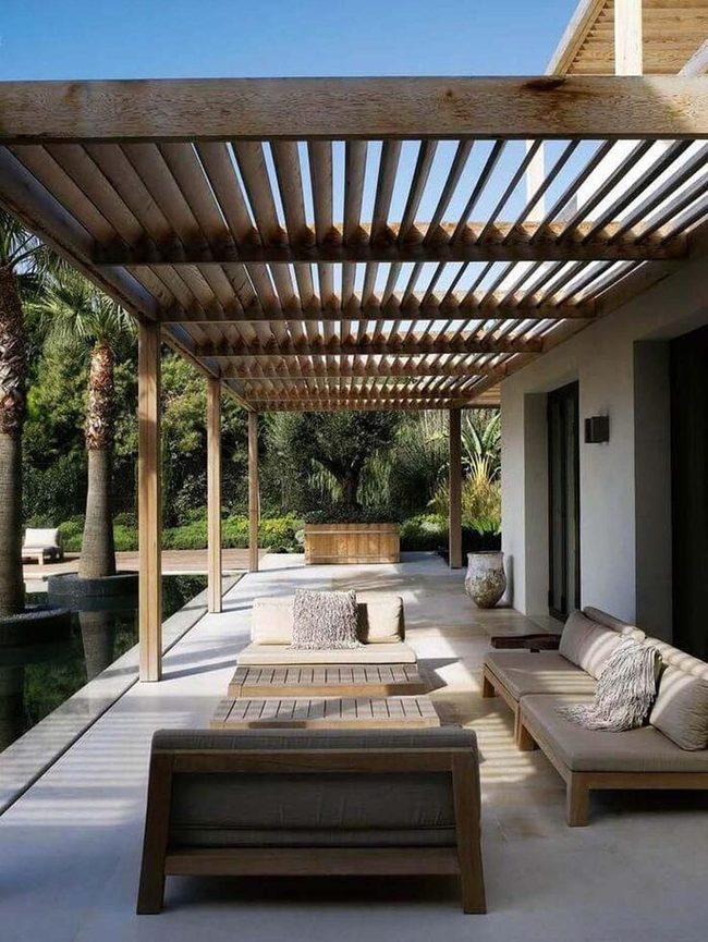 Angled Slats, Dappled Shade
