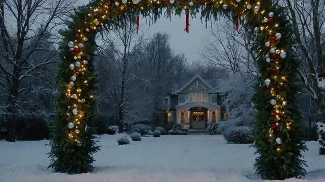 Golden Garland Entrance Archway