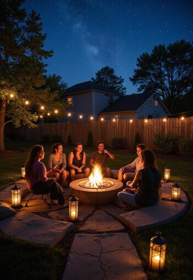 Biofuel Fire Pit For Stargazing