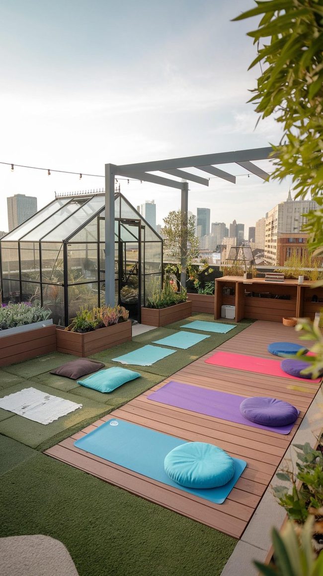 Urban Rooftop Farm And Work Space