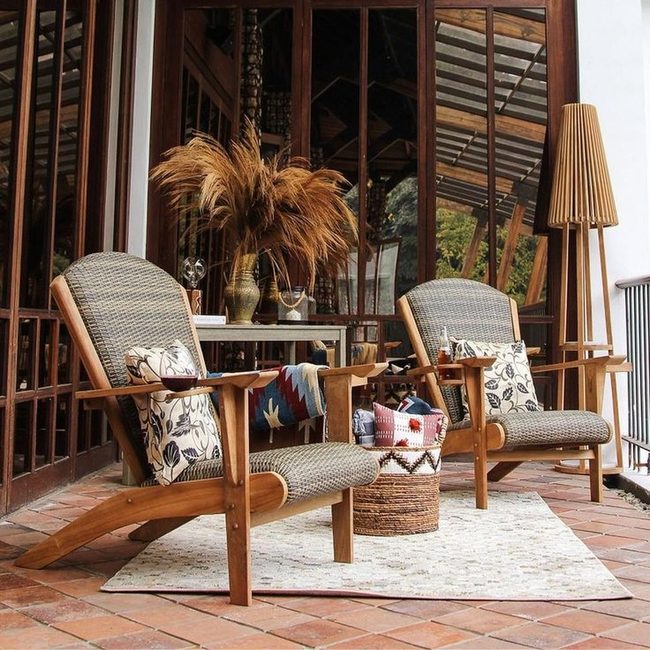 Woven Teak Relaxation Chair