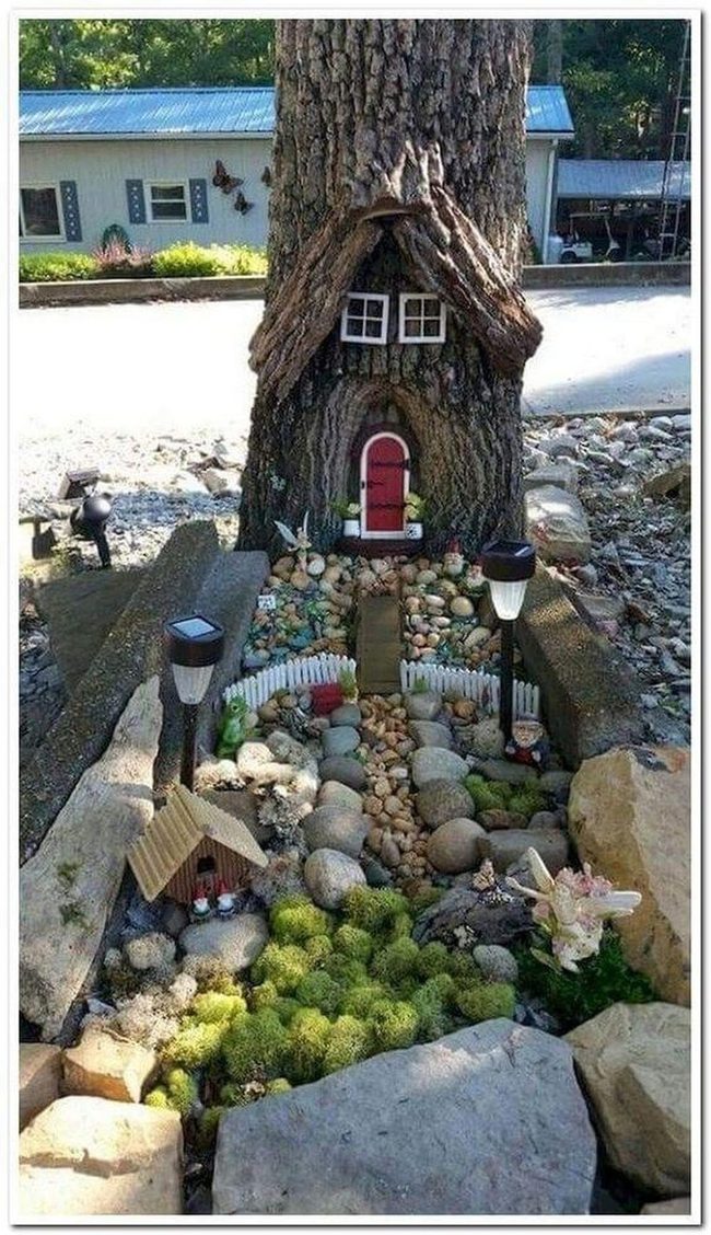 Tiny Houses Among Moss And Stone
