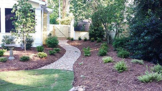 Curved Stone Paths Through Gardens