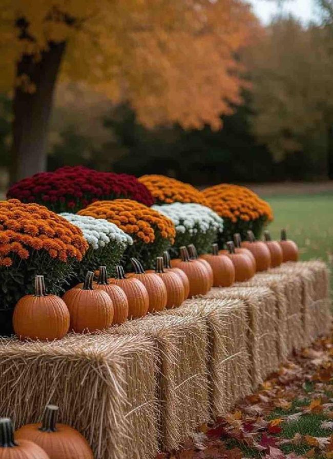 Golden Hay Bales Harvest Seating