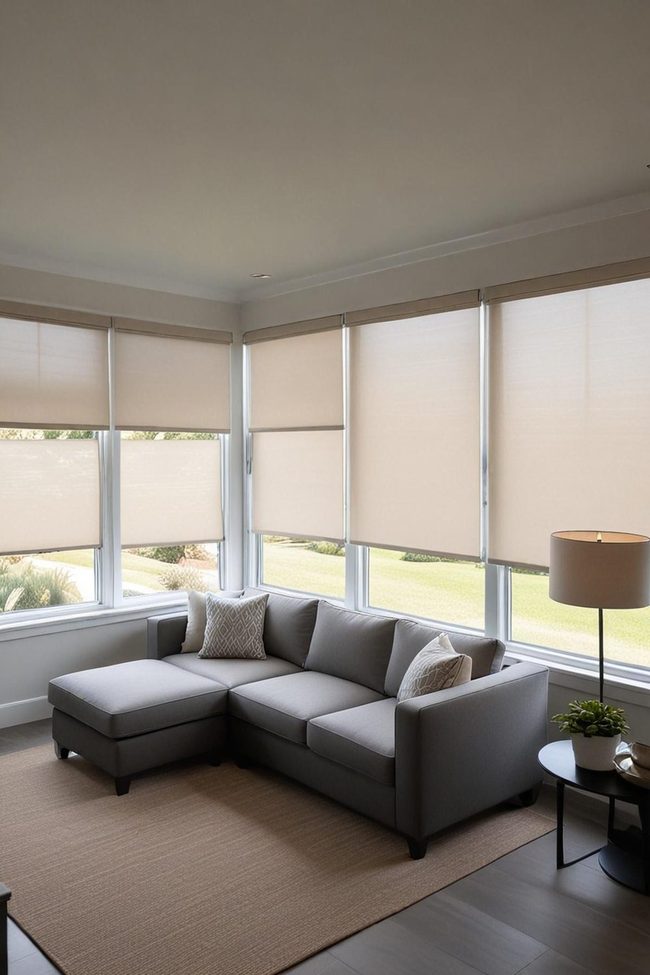 Remote-Controlled Shades for Effortless Light