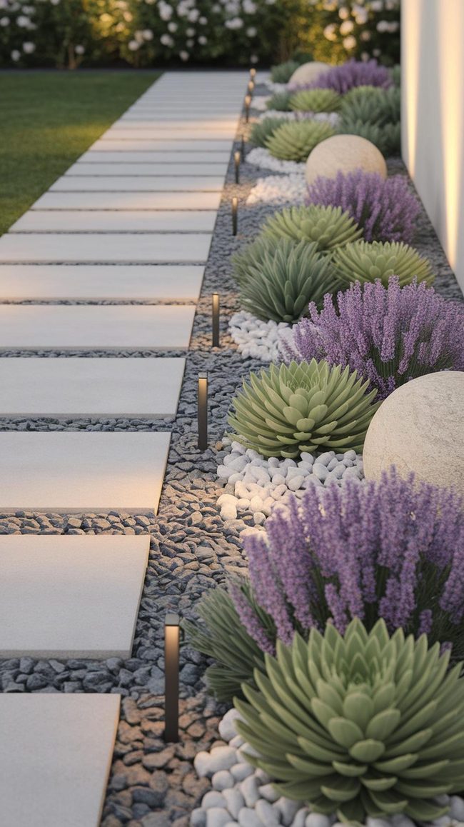 Light Pebbles Transform Yard Spaces