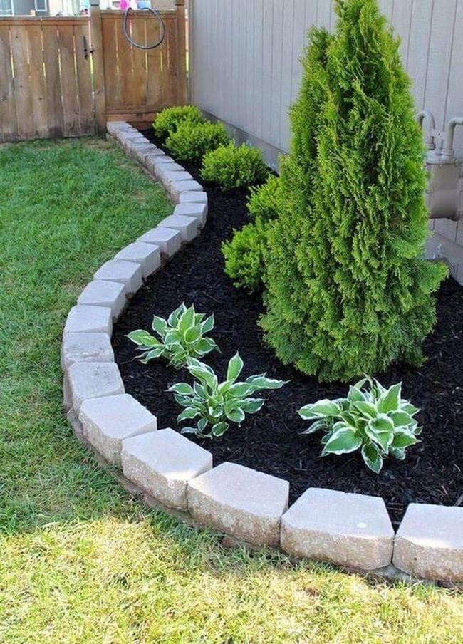 Stone-Framed Green Garden Sanctuary