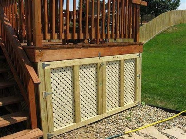 Under-Deck Storage Doors Solution