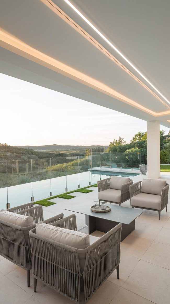 Clear Glass Steel Boundaries