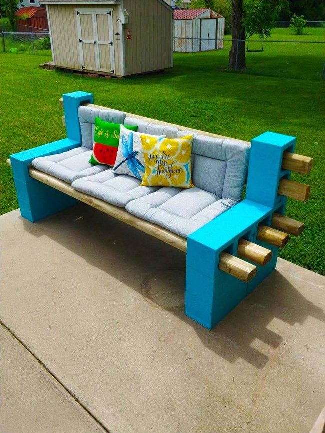 Concrete Blocks Meet Soft Cushions