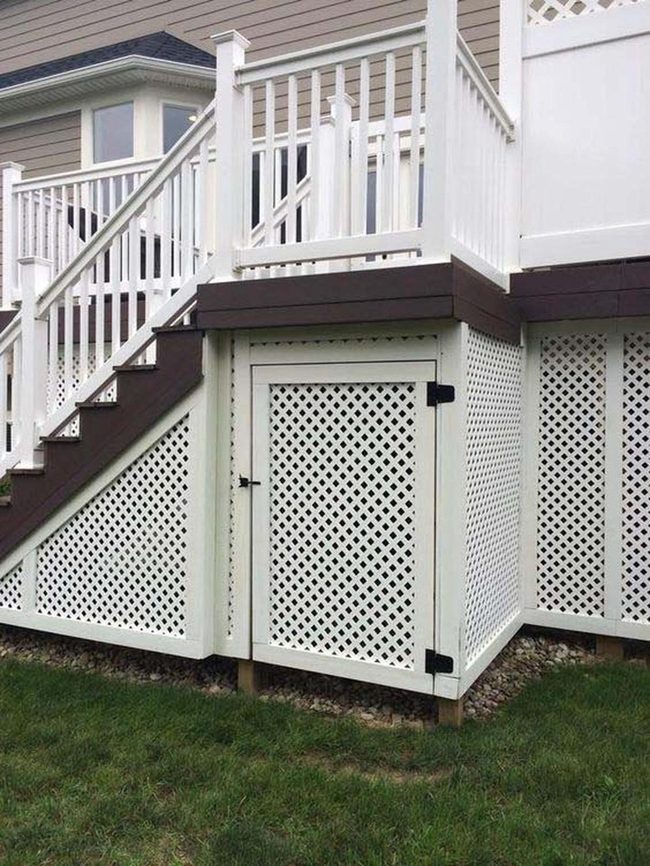 Plastic Lattice Under-Deck Storage