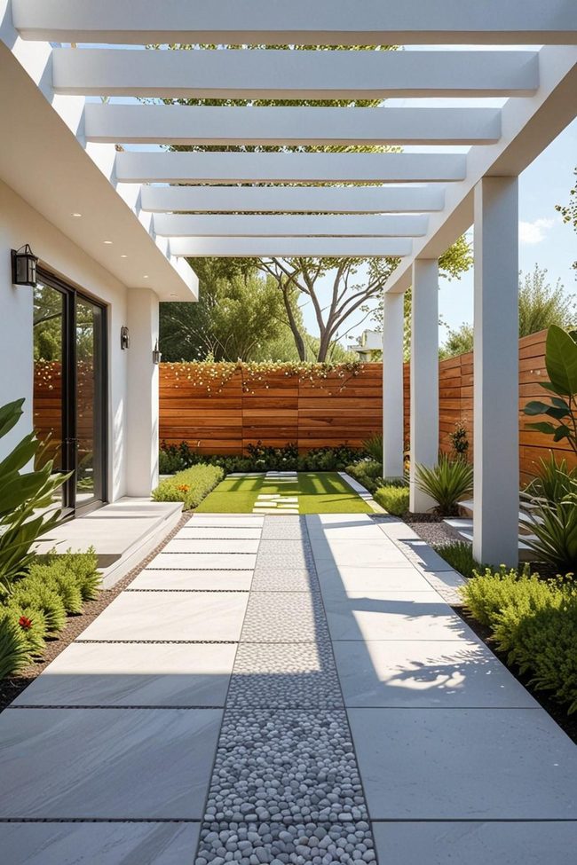 Mosaic Stone Terrace Paths
