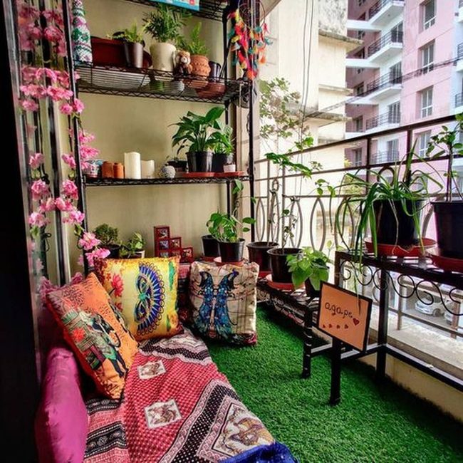 Flowers And Greenery Transform Tiny Balconies