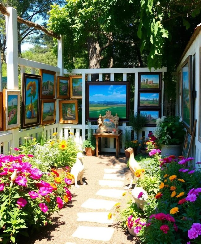 Landscape Art Gallery Setting